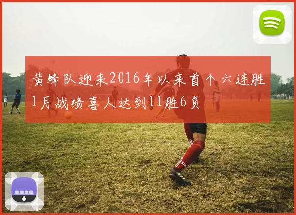 黄蜂队迎来2016年以来首个六连胜1月战绩喜人达到11胜6负